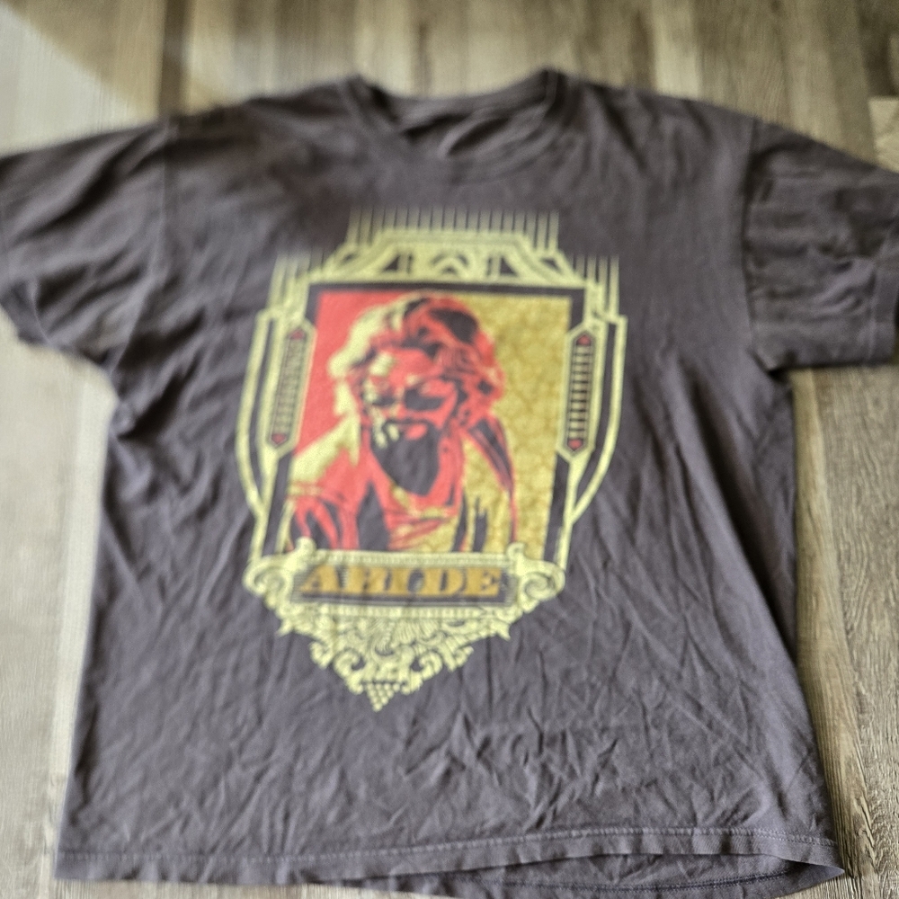 The Big Lebowski Graphic Tee Large Vintage Grunge T-Shirt Abide Retro Indie